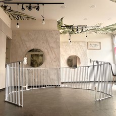 키워보리 CM 다용도 접이식 안전문 세트 64번 CMER80, 화이트, 1개