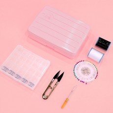 SEWING FACTORY 修補工具盒, 粉紅色, 1套