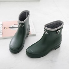 갓슈 스트라이프 여성 레인 앵클부츠