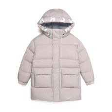 BLACKYAK KIDS 童款時尚英文帽邊設計寬鬆羽絨外套