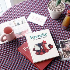 20支色織棉 珍娜布料, 3個, 黑紅格紋 1531