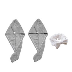 柔軟髮巾 SG37 2條+洗臉帶, 8型, 1套