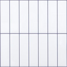 Deco Sarang 自黏式聚氨酯立體磁磚貼 IUT 4入, 白色(IUT03)