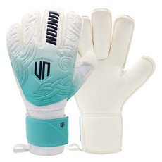 GKUNIONKOREA MG 智能槍型剪裁守門員手套 雙手套組, 1組, 藍白