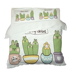 彩色印花被套枕套組 A_RD_136