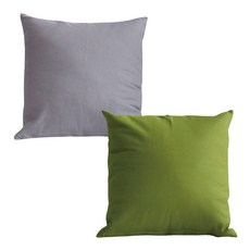 대일컴퍼니 옥스포드 무지 쿠션 방석 커버 2종 세트