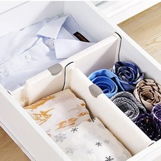 길이 조절 서랍 책장 칸막이 소사이즈 2p, 베이지