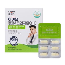 하이뮨 징코 & 코엔자임 Q10 24g, 60정, 1개