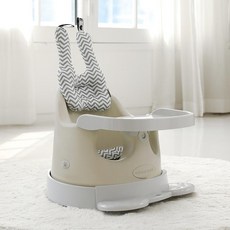 BONBEBE Bonbombo寶寶椅 大師版, Zebra Gray(兔子枕頭, 貼合坐墊), Cream Vanilla(椅子)