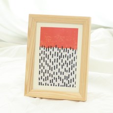 블레스프레임 특a급 애쉬원목 사선형 몰딩 사진 그림 액자 + 선물박스 세트, 1개, 네츄럴