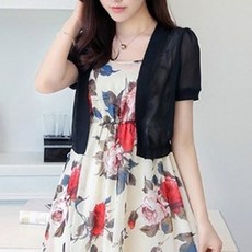 I'M MONG 女款透視短版開襟衫
