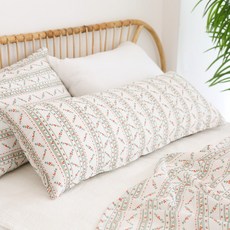 FORHOME Greening涼感波紋泡泡紗方形身體枕頭套, 混色