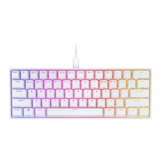 CORSAIR 海盜船 K65 RGB 迷你白紅軸機械遊戲鍵盤, 白色, RGP0123, 紅軸