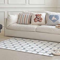 러움 온더도트 지아트 소프티 발수 워셔블 방수 먼지없는 단모 대형 러그