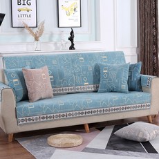 Unique Line 沙發罩, 天藍色線條