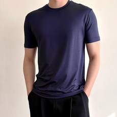 남성용 에어테크 슬림 머슬핏 무지 반팔 티셔츠 2p