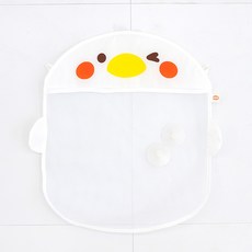 키저스 다용도 정리망 + 흡착판 2개 세트, 화이트 꼬꼬, 1세트