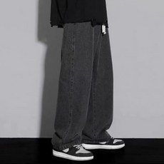 Black101 男款 Silbivar 長版寬管牛仔褲 FC-2321900