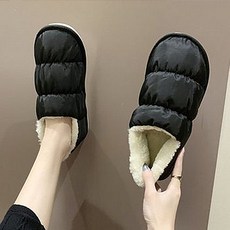 더플로우컴퍼니 빵빵한 털 안감 패딩 방한화