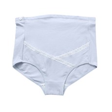 뿌뜨리아 부드러운 면 하이웨스트 파스텔 레이스 포인트 임산부 팬티