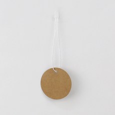 Inp 圓形素面標籤吊牌 5cm 400入 + 吊牌繩 1000入 套組, 1套, 牛皮紙(素面標籤吊牌), 白色(吊牌繩)