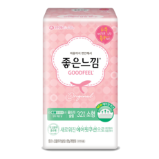 GOODFEEL 超輕薄蝶翼衛生棉 21cm, 32片, 1包