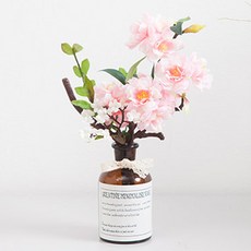 플라워트리 조화 레이스 벚꽃 화병 22cm, 핑크, 1개
