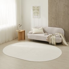 LEREVE 라떼아 생활방수 워셔블 타원형 비정형 러그