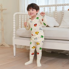 olomimi 蠟筆車莫代爾彈性九分家居服上下套裝