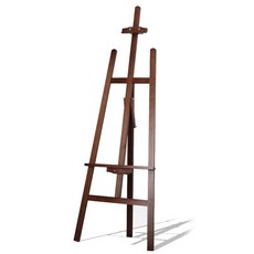 BLUESUn 高級松木原木畫架 棕色