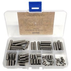 Ino工具 六角扳手螺栓 M6 8種套組 無頭不鏽鋼 W109, 80個