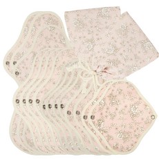 WIZLLY 布衛生棉 初經準備組 粉紅花朵, 1套