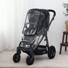 맘네스트 유아용 유모차 레인커버 오이스터 3 4 듄 폭스5 드래곤플라이 일렉타 프리암 시크, 블루블랙, 1개