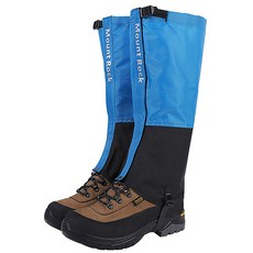 登山防水綁腿 腳踝護套 基本款 2件組, 藍色