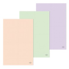second mansion A5 GRID MEMO PAD 3 件套, 混色, 1組