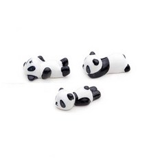 熊貓筷架 3件組, 單色, 1套