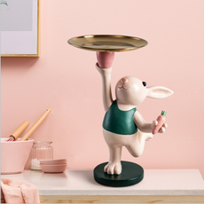 可愛兔子托盤 富含胡蘿蔔 r-1, 混色