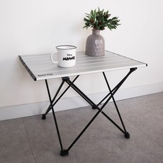 마켓플랜 초경량 롤 테이블 S, 실버