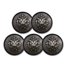 Aslan C 鈕扣 25mm, 黑鎳, 5個