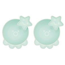 채널앤쥬 시리얼볼 + 종지 세트 문어, 민트, 2세트