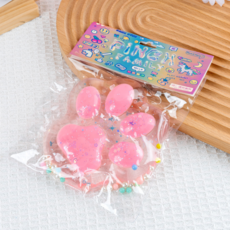 Miral Company 舒壓揉捏手腕墊 水晶粉紅貓掌, 1個