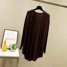 스타 솔리드 베이직 체형 커버 임부 긴팔 가디건