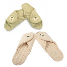 Sunwooland 超細纖維客廳清潔拖鞋 2件組 隨機出貨, 1套