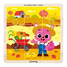 幼兒用碰碰狐四季拼圖 秋季, 1個, 9件