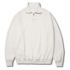 Illuso柔軟雙面材質半拉鍊風衣大學T