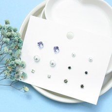 日常造型耳環12件組