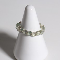 젤루나 여성용 롤린 컬러 투명 비즈 구슬 밴딩 반지 B-45