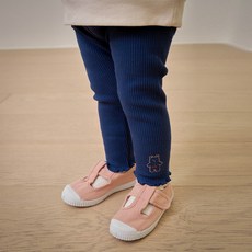 mollimelli 女童小熊波浪內搭褲