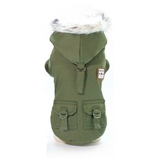 I Love Pet 寵物軍裝野戰外套, 綠色, 1個