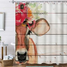 Flower Cow 浴簾 TYPE10 150 x 180 cm, 1個